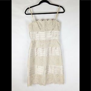 NWT BCBG Strapless Lace Satin Dress 2